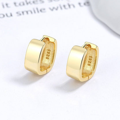 Gold Chunky Block Earrings