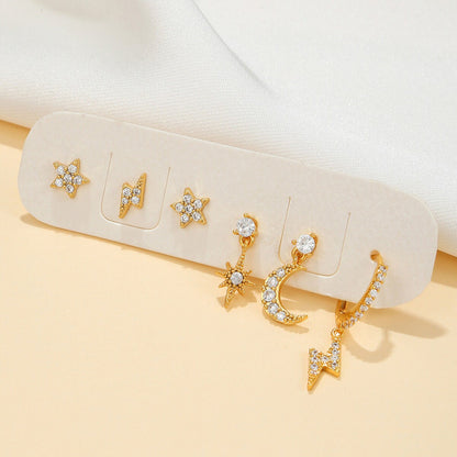 6-Piece Celestial Earrings Set