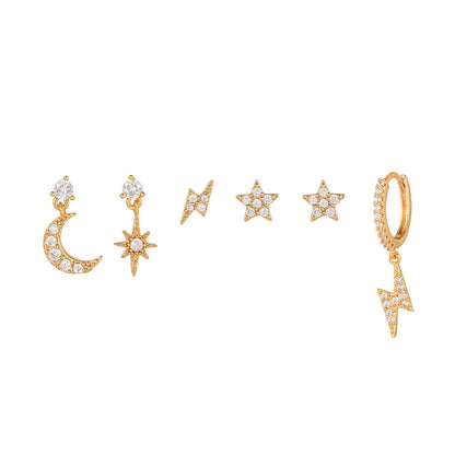 6-Piece Celestial Earrings Set