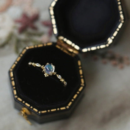 Feyre's Silver Moonstone Promise Ring