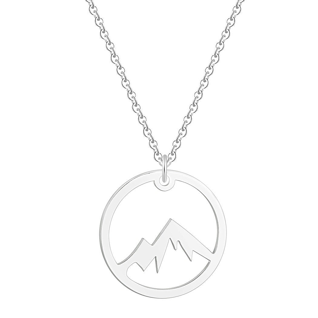 Night Court Mountain Pendant Necklace