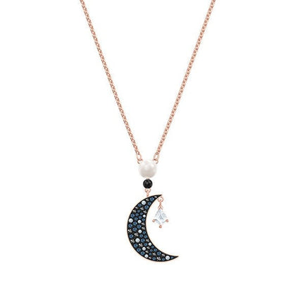 Night Court Moon Pendant Necklace