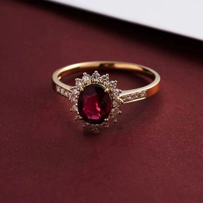 Ruby Red Gemstone Ring