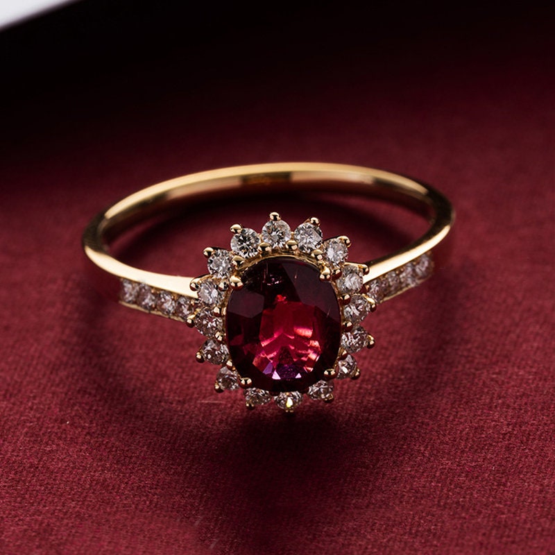 Ruby Red Gemstone Ring