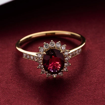 Ruby Red Gemstone Ring