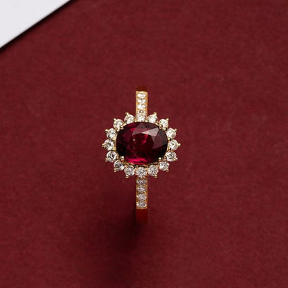 Ruby Red Gemstone Ring